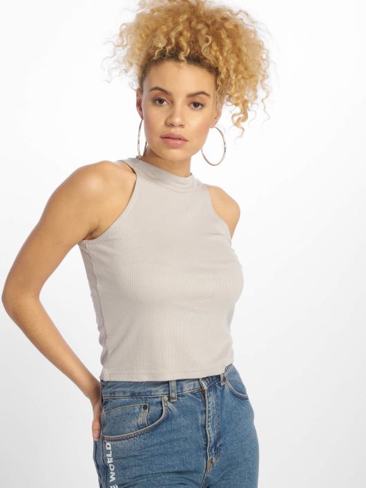 Urban Classics Tops sans manche Rib gris